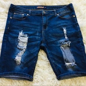 BUZZ JEANS Juniors size 13/14 JEAN BERMUDA SHORTS